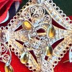 Norwegian Bunad Sølje Brooch in 830S Silver