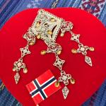 Norwegian Bunad Sølje Brooch in 830S Silver