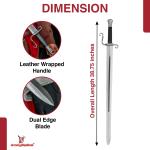 Medieval Longsword - Hand-Forged High Carbon Steel