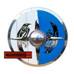 Valhalla Odin Steel Ravens Viking Round Shield