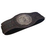 Vintage Norse Dragon Embossed Waist Armor Belt