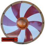 Viking Raider Nordic Round Wooden Spiral Shield
