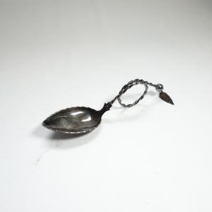 Norse Silver Twisted Rope Handle Spoon