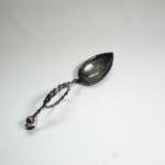 Norse Silver Twisted Rope Handle Spoon