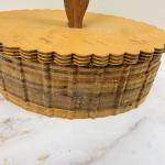 Norwegian Tine Box Carved Wood Folk Art Decor