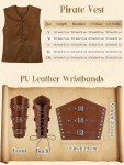 8-Piece Norseman Pirate Costume Set for Men
