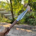 Custom Viking Spear with Carbon Steel Blade