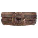 Viking Wide Belt - Medieval Faux Leather Armor
