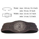 Vintage Norse Dragon Embossed Waist Armor Belt