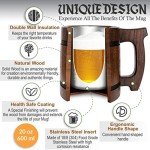 TESLYAR Viking Beer Mug 0.6 Liters - Brown