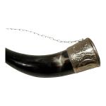 Ornate Viking Drinking Horn from Norway
