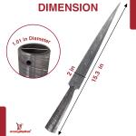 Viking Hand-Forged Damascus Steel Spear Head