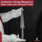 Viking Hand-Forged Damascus Steel Spear Head