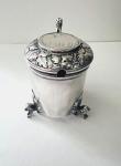 Vintage Norwegian Silver Mustard Pot - Marius Hammer