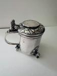 Vintage Norwegian Silver Mustard Pot - Marius Hammer