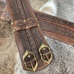 Viking Wide Belt - Medieval Faux Leather Armor