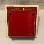 Hand-Painted Norwegian Rosemaling Square Basket