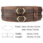 Viking Wide Belt - Medieval Faux Leather Armor