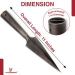 Viking Replica Hand-Forged Iron Throwing Spear Head