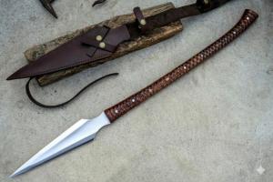 Viking Spear 33" Carbon Steel with Rosewood Handle