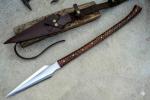 Viking Spear 33" Carbon Steel with Rosewood Handle