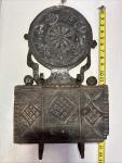 19th Century Scandinavian Carved Wood Salt Box