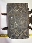 19th Century Scandinavian Carved Wood Salt Box