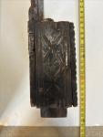 19th Century Scandinavian Carved Wood Salt Box