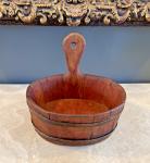 18th Century Scandinavian Handmade Wooden Milk Pail