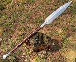 Personalized Viking Spear with Carbon Steel Blade