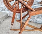 Handmade Norwegian Solid Wood Spinning Wheel