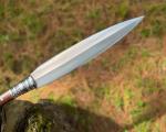 Personalized Viking Spear with Carbon Steel Blade