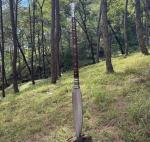 Personalized Viking Spear with Carbon Steel Blade