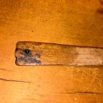 Hand-Carved Norwegian Wooden Serving Spoon 8.875