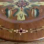 Norwegian Rosemaling Plate - "Spis min venn kom snart igjen