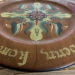 Norwegian Rosemaling Plate - "Spis min venn kom snart igjen