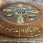 Norwegian Rosemaling Plate - "Spis min venn kom snart igjen