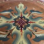 Norwegian Rosemaling Plate - "Spis min venn kom snart igjen