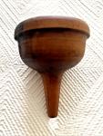 19th Century Scandinavian Wood Funnel in Black Walnut