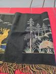 Norwegian Tapestry Featuring Deer in Stream