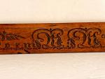 Norwegian Folk Art Carved Wood Molstad Piece