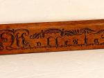 Norwegian Folk Art Carved Wood Molstad Piece