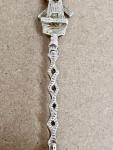 Norwegian 830S Silver Windmill Spoon with Harbor Scene
