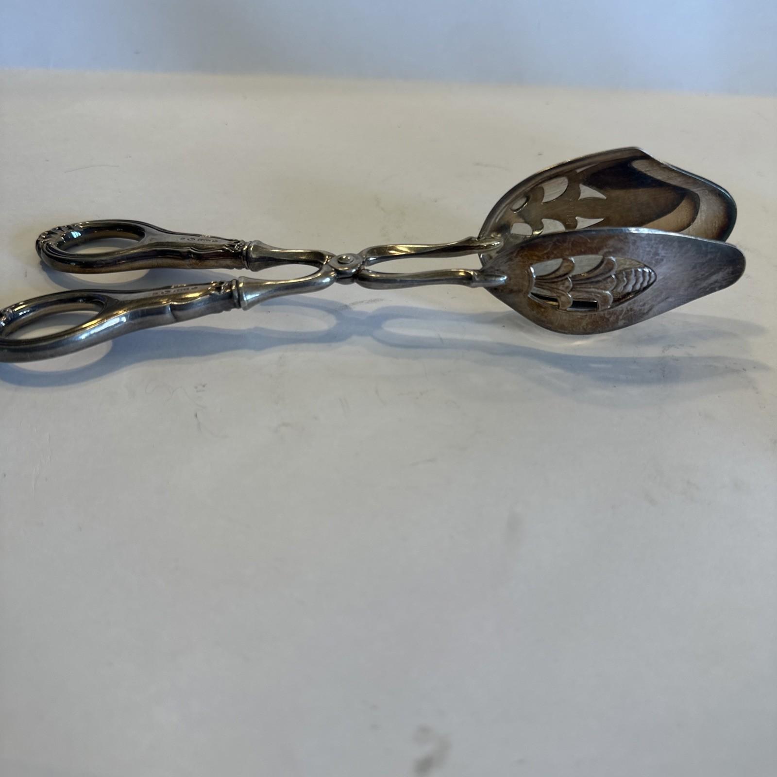 Norwegian Silver 830S Pastry Sandwich Fork Tongs