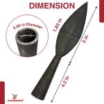 Hand-Forged Iron Viking Throwing Spear Head