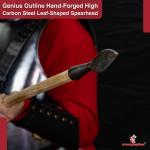 Hand-Forged Iron Viking Throwing Spear Head