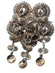 Antique Norwegian Solje Wedding Brooch in Silver