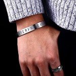 Fenrir Wolf Torc Bangle Set in Stainless Steel