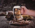 Authentic Viking Drinking Horn Mug with Engravings