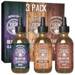 Viking Revolution Beard Oil 3-Pack for Men